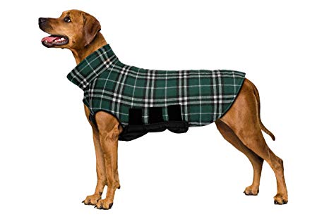 Dog Jacket Dog Coats Waterproof Windproof Warm Reversible British Style Plaid Dog Vest Jacket for Winter Outdoor Small Medium Large Dogs