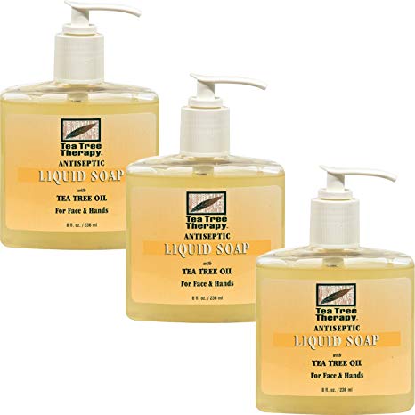 Tea Tree Therapy Tea Tree Antibacterial Liquid Soap 8 oz (3-Pack)