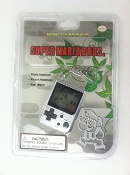 Nintendo Mini Classics Super Mario Bros. Electronic Handheld Game Key Chain