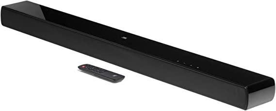 JBL Cinema SB120-2.0 Channel Soundbar with Built-in Subwoofer, Bluetooth and HDMI ARC Connectivity, Ultra-Low-Profile - Black