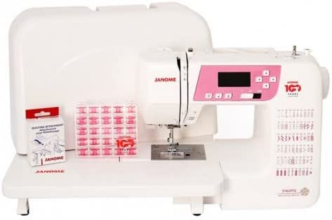 New! Janome 3160PG 100 Anniversary Edition with Bonus Quilt Kit and Extension Table