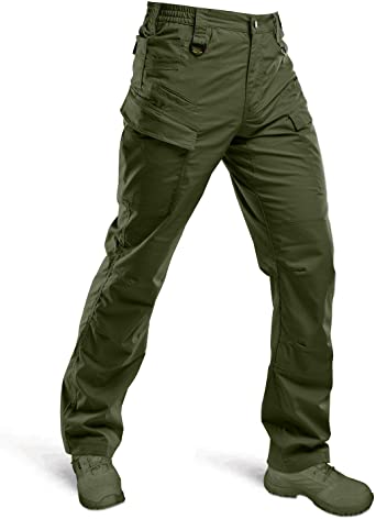HARD LAND Men's Lightweight Tactical Pants Waterproof Ripstop Work Cargo Pants BDU Military Trousers