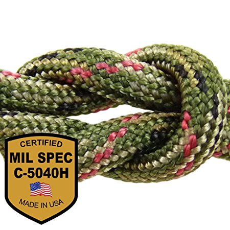 MilSpec Paracord  Military Specification Parachute Cord for Paratroopers with 2 EBooks