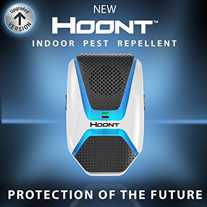 Hoont Advanced Indoor Electronic Pest Repeller   LED Night Light – Works for Ants, Roaches, Spiders, Bugs, Fleas, Rats, Mice, , Bats and much more - Get Rid of All Types of Insects and Rodents