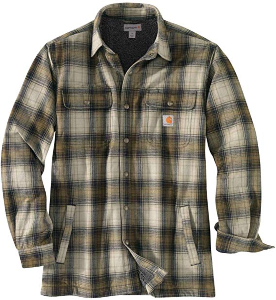 Carhartt Men's Hubbard Sherpa Lined Shirt Jacket (Regular and Big & Tall Sizes)