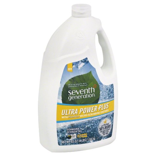 Seventh Generation Ultra Power Plus Natural Auto Dish Gel, Fresh Scent, 65 Ounce