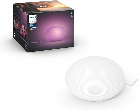 Philips Hue Flourish Table Lamp LED (Bluetooth Version, Compatible with Alexa, Google Assistant), White