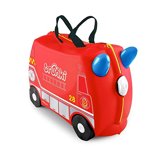 Trunki Children’s Ride-On Suitcase: Fire Engine, Frank (Red)