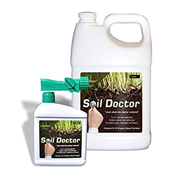 Outsidepride LazyMan Soil Doctor Liquid Lawn Fertilizer, Aerator, Dethatcher, Soil Conditioner - 2 1/2 Gallon