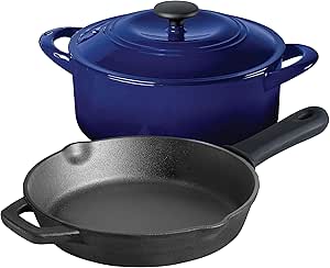 Tramontina Cookware Set Essential Cast Iron 3-Piece (Blue) - 80131/040DS