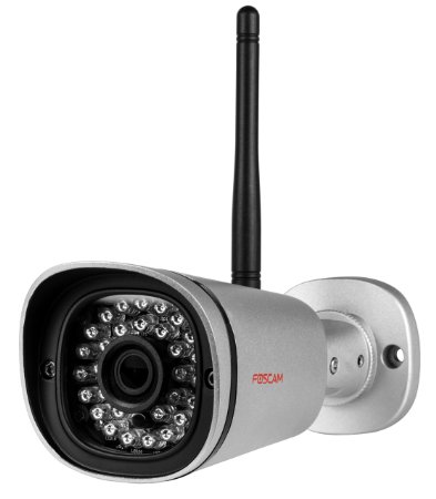 Foscam FI9900P Outdoor HD 1080P Wireless Plug and Play IP Camera (Silver)