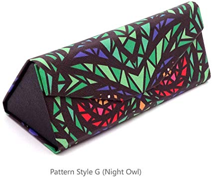 Eyeglass Cases Glasses Case Pattern Painted Hard Shell Foldable Portable