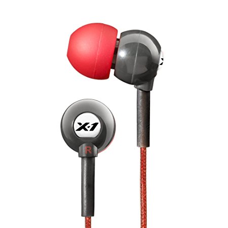 X-1 (Powered by H2O Audio) CB1-GR-X Flex All Sport Waterproof In-Ear Headphones (Steel Gray) (Discontinued by Manufacturer)