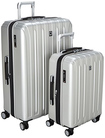 Delsey Luggage Helium Titanium Carry on and 29 Spin Lug