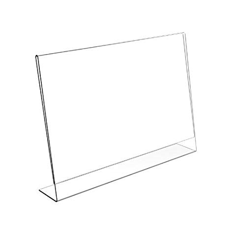 A4 Landscape Acrylic Poster Menu Holder Display Stand Pack of 5