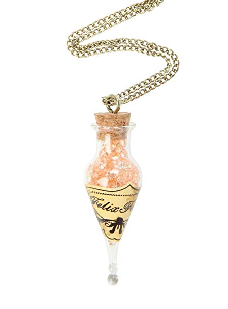 Bioworld Harry Potter Felix Felicis Bottle Necklace