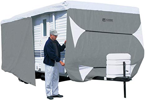 Classic Accessories 73363 Overdrive PolyPro III Deluxe Travel Trailer Cover, Fits 22' - 24'