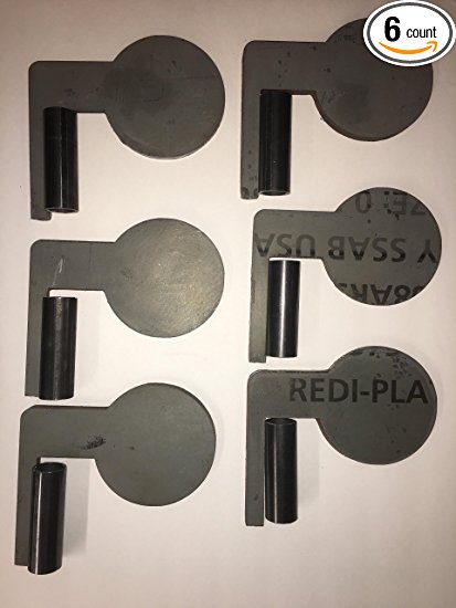 AR500 Dueling Tree steel target DIY 6 plate kit- 5" plates From Bullseye Metals.