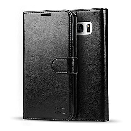 Samsung Galaxy S7 Case OCASE Wallet Leather Case For Samsung Galaxy S7 Device - Black