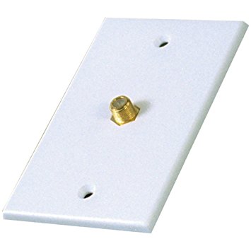 RCA VH61 Coaxial Single Wall Plate (White)