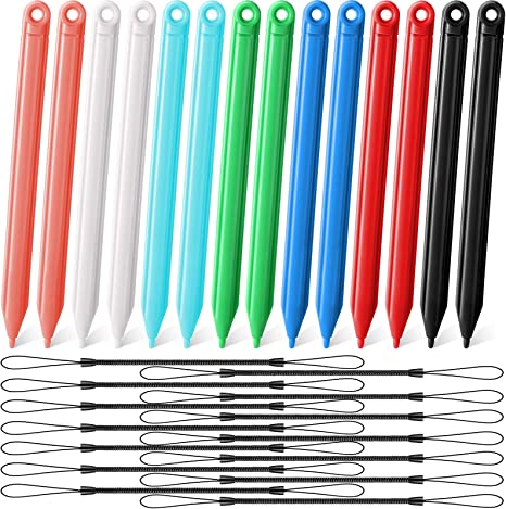 28 Pcs Replacement Stylus Drawing Pen and Lanyard Set for Tablet Writing Tablet LCD for Kids Drawing Board Drawing Pad, Doodle Pad, 4.7 Inch