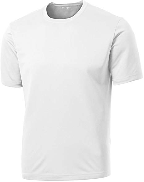 DRI-Equip Short Sleeve Moisture Wicking Running Shirts in Sizes XS-4XL