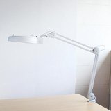 OxyLED M10 Ultra-Efficient Desk Clamp-Mount 90 SMD LED Spring-Arm Magnifying Lamp Magnifier