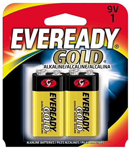Eveready Gold A522 9V Alkaline Battery 2 per Package