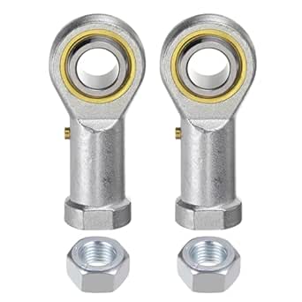 uxcell 2pcs PHSB10 Female Rod End Bearing 5/8 Inch Bore and 5/8-18 Right Hand Thread, Self-Lubricating Joint Rod Ends, Includes Jam Nuts