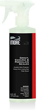 MORE Surface Care MGS16 Grout, Ceramic & Porcelain Sealer - Water Based Tile Sealant for Stain Protection