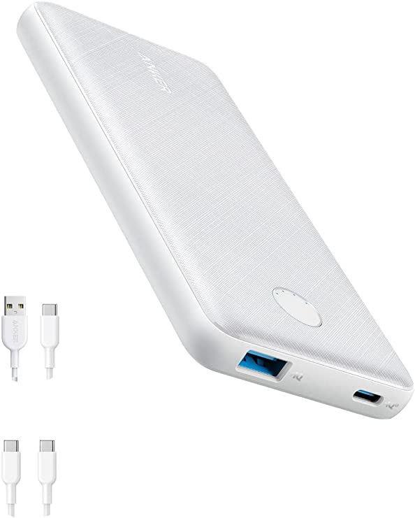 Anker Portable Charger, USB-C Portable Charger 10000mAh with 20W Power Delivery, 523 Power Bank (PowerCore 10K) for iPhone 13 Series/iPhone 12 Series, S10, Pixel 4, and More (White)