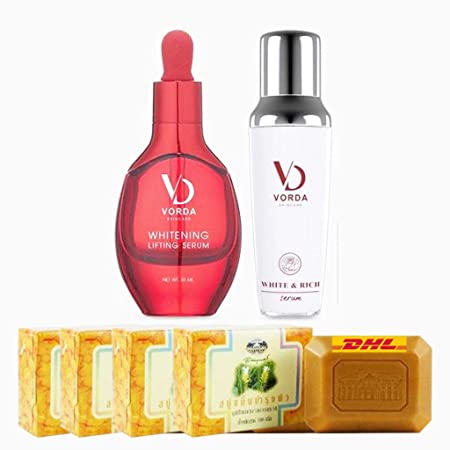 DUO SET VORDA SKINCARE LIFTING SERUM & RICH NATURAL ROSE FLOWERS EXTRACTS [GET FREE TOMATO FACIAL MASK]