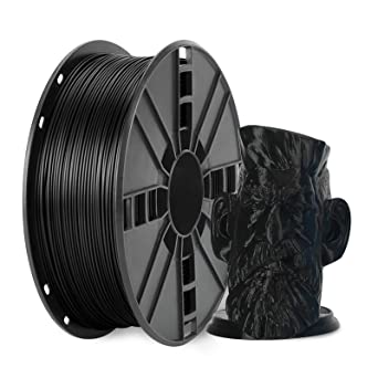 NOVAMAKER PLA Plus (PLA ) Filament 1.75mm with Cleaning Filament, Black PLA Pro 3D Printer Filament Toughness Enhanced, Premium PLA 1kg Spool(2.2lbs), Dimensional Accuracy  /- 0.03mm