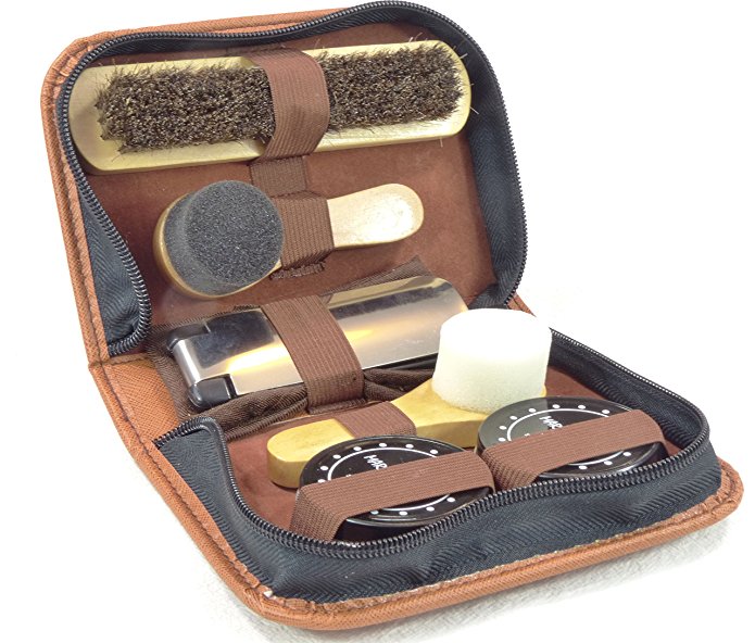 MARZ Products Deluxe Travel Leather Shoe Care Kits