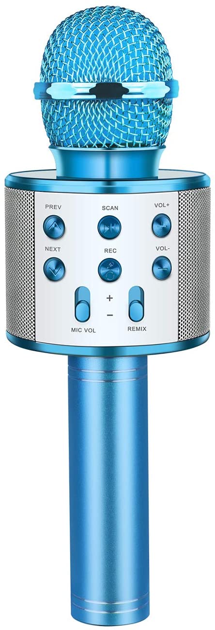 ATOPDREAM 3-5 Year Old Boys Girls Toys, Karaoke Microphone Toy for Kids Toy Microphone for Kids Girls Age 6-8 Kids Stocking Stuffers Boys Girls 3 4 5 7 10 (Blue)