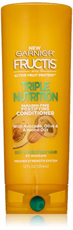 Garnier Fructis Triple Nutrition Conditioner, Dry to Very Dry Hair, 12 fl. oz.