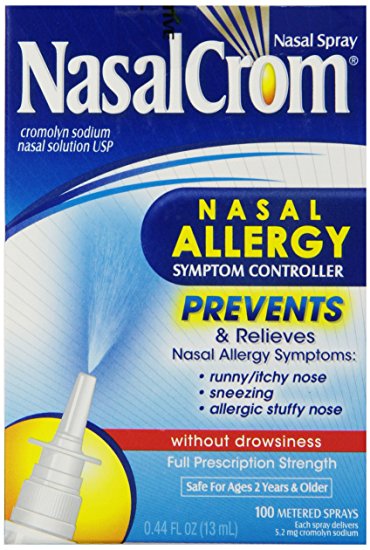 NasalCrom Nasal Allergy Symptom Controller, 100 Metered Sprays,  .44 fl oz