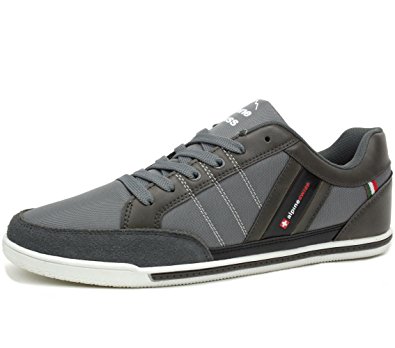 alpine swiss Mens Stefan Suede Trim Retro Fashion Sneakers