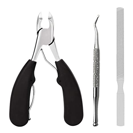 Podiatrist Toenail Clippers, Professional Thick & Ingrown Toe Nail Clippers for Men & Seniors, Pedicure Clippers Toenail Cutters, Super Sharp Curved Blade Grooming Tool