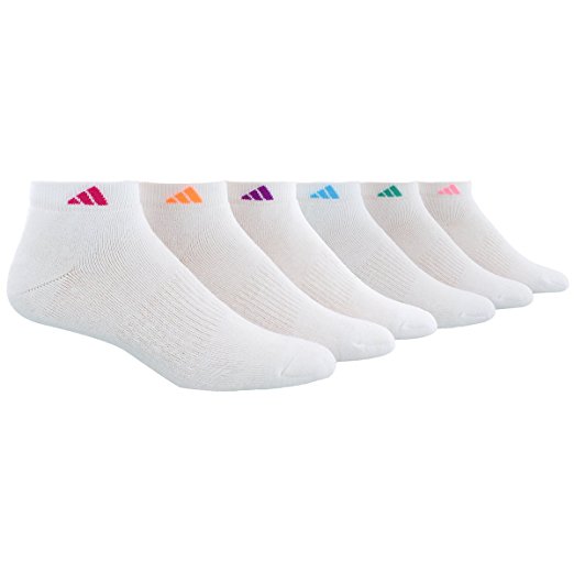 adidas Women's Low Cut Sock, Shoe size 5-10 (6-Pack)