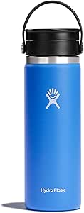 HYDRO FLASK Wide Mouth leakproof insulated stainless steel hot water bottle mug with sip lid for hot drinks, tea, coffee on the go to work, school, car, travel and sports