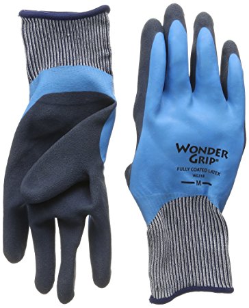 Wonder Grip WG318M   318 Rubber Full Coat Gloves, Medium