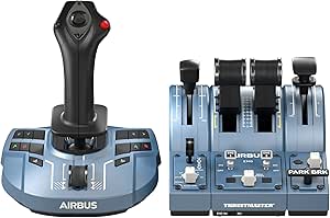 Thrustmaster TCA Captain Pack X Airbus Edition - Manche de vol et quadrant d'accélérateur de haute précision pour Xbox Series X|S, Xbox One et PC