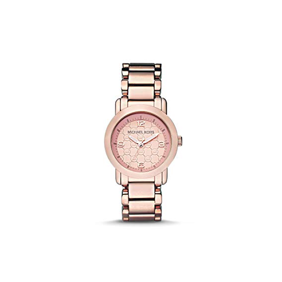 Michael-Kors Exclusive - Michael Kors Rose Gold-Tone Stainless-Steel Three-Hand Watch MK3159