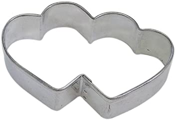 R&M Heart Double 3.5" Cookie Cutter in Durable, Economical, Tinplated Steel