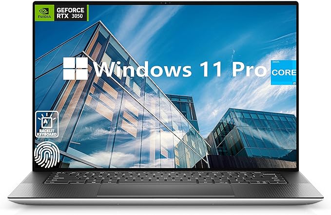 Dell XPS 15.6" FHD Business Laptop, 12th Gen Intel i7-12700H, Windows 11 Pro, 32GB DDR5 RAM, 1 TB SSD, NVIDIA GeForce RTX 3050, Fingerprint Reader, Backlit Keyboard