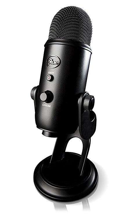 Blue Yeti USB Microphone, Blackout Edition (Certified Refurbished)