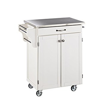 Home Styles 9001-0022 Create-a-Cart 9001 Series Cuisine Cart with Stainless Top, White, 32-1/2-Inch