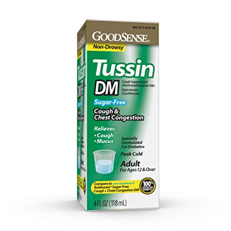 GoodSense Tussin Sugar-Free DM, Cough Suppressant and Expectorant