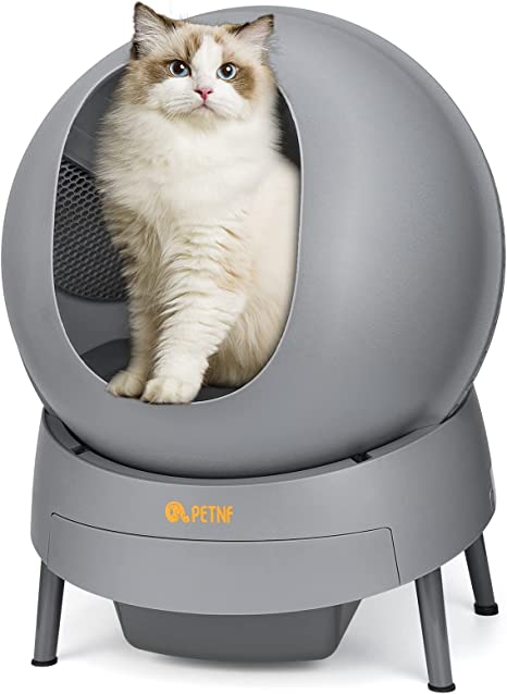 PETNF Self Cleaning Cat Litter Box,No More Scooping Automatic Cat Litter Box with Infra-Red Sensor System,Excellent Odor Removal,Ultra-Quiet Electric Automatic Kitty Litter Boxes for Multiple Cats